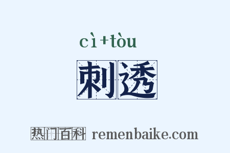刺透是什么意思的图片
